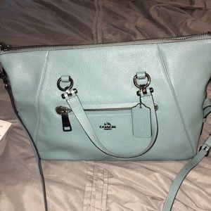 NWT PRIMROSE SATCHEL COACH BLUE